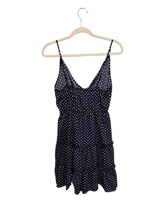 SHEIN Dresses & Skirts - NWOT Navy Blue Polka Dot Tiered Dress - Size Large